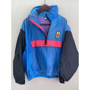 VTG 80s Ocean Pacific OP Men’s L Anorak Windbreaker Retro Colorblock READ